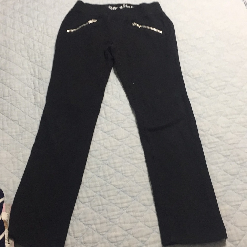 Gymboree super skinny black knit pants